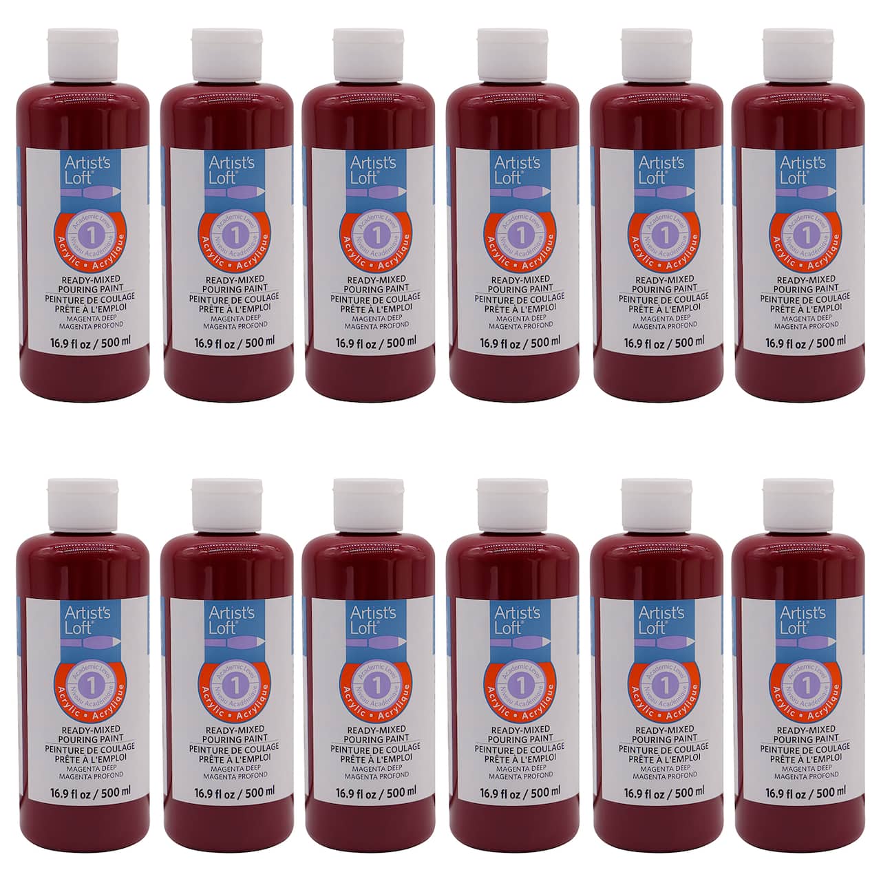 12 Pack: Acrylic Ready-Mixed Pouring Paint by Artist's Loft™